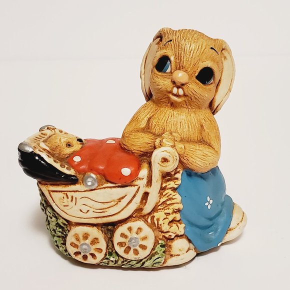 Vintage Pendelfin Bunnies Woodlander "Baby Doll" - Picture 2 of 10
